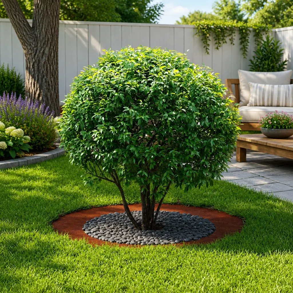 Tree Ring Decorative Garden Planter Protector Outdoor Lawn 60cm 90cm Brown