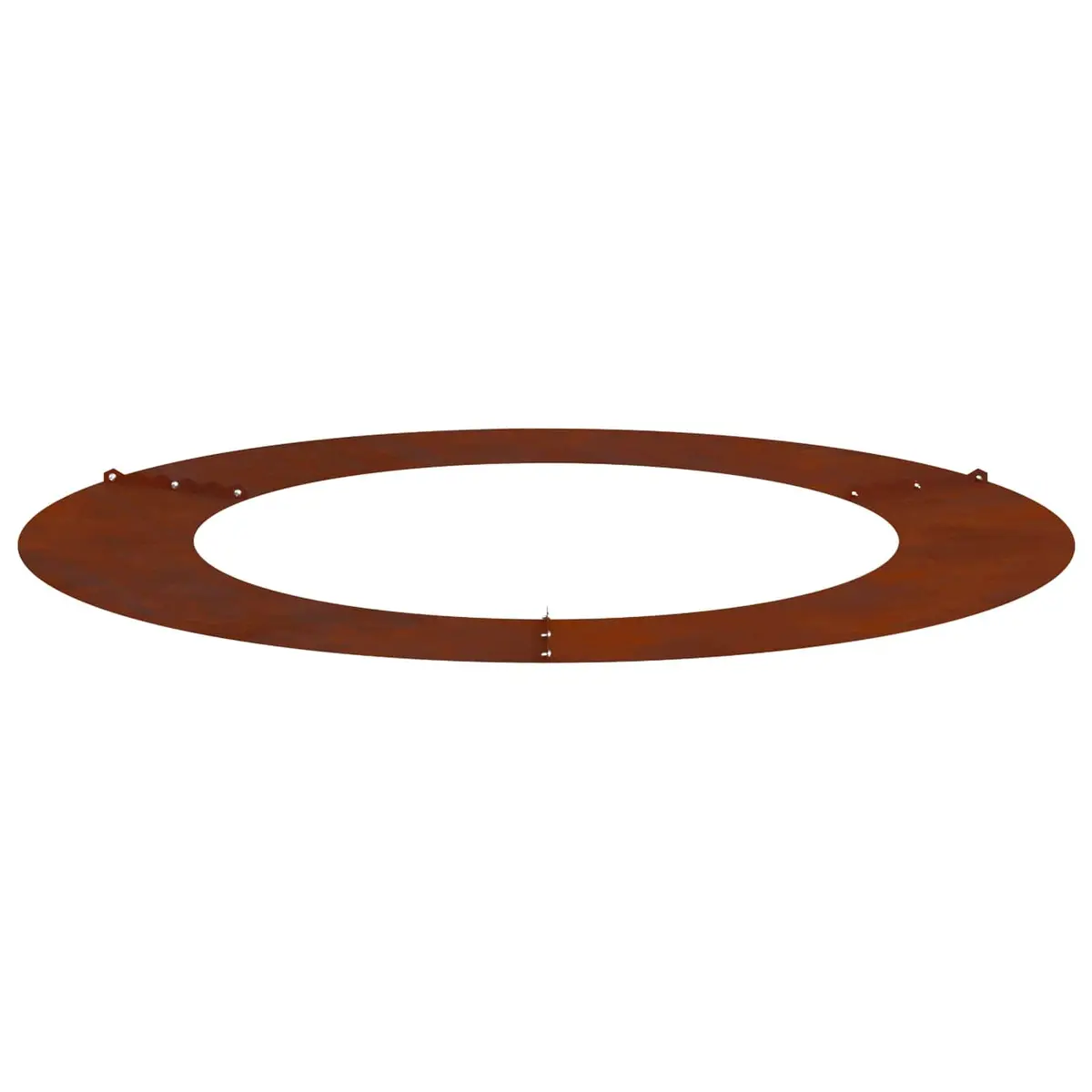 Tree Ring Set 5 pcs Rusty Brown Outdoor Garden Flat Base Protection Ø60/90cm