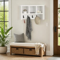 Dimensions and Specs: Wall-Mounted Coat Rack with Hooks
