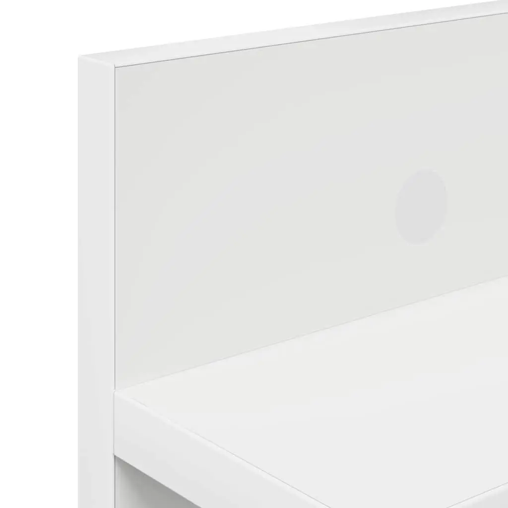 Wall-Mounted Coat Rack White Modern Hallway Entryway Storage Organiser Hooks
