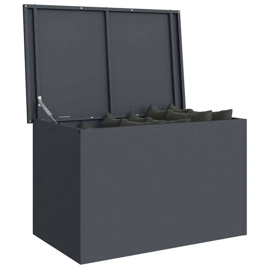 Outdoor Cushion Storage Box Steel 80 x 50.5 x 50 cm Anthracite