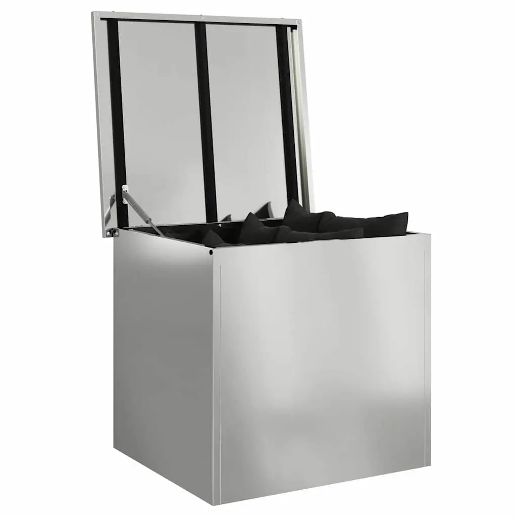 Garden Storage Box Outdoor Steel 55x50.5x50cm