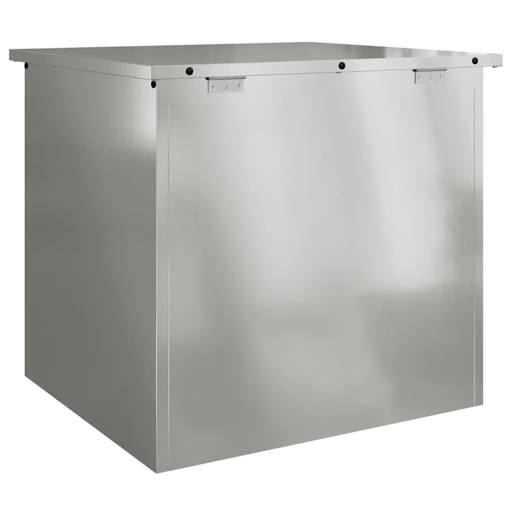Garden Storage Box Outdoor Steel 55x50.5x50cm