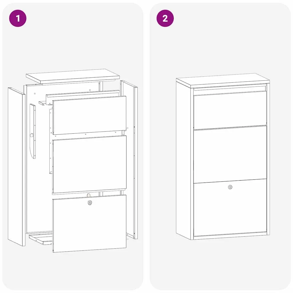 Parcel Drop Box for Outdoor Use Black 44 x 22 x 82 cm Steel Mailbox