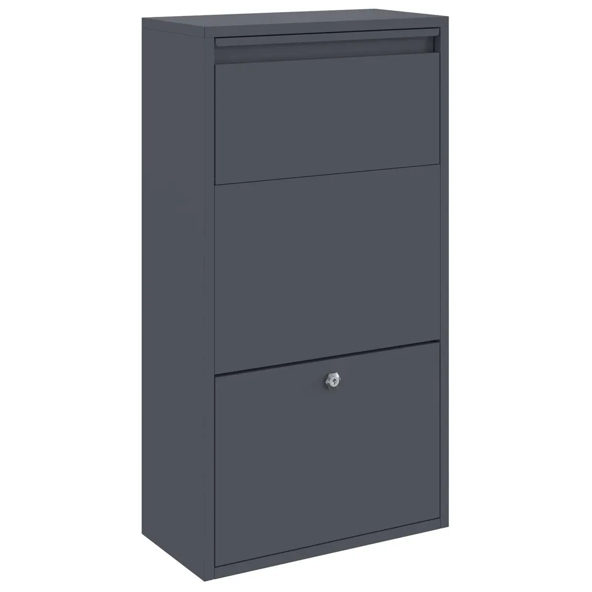 Parcel Drop Box Steel Storage for Garden 44x22x82cm