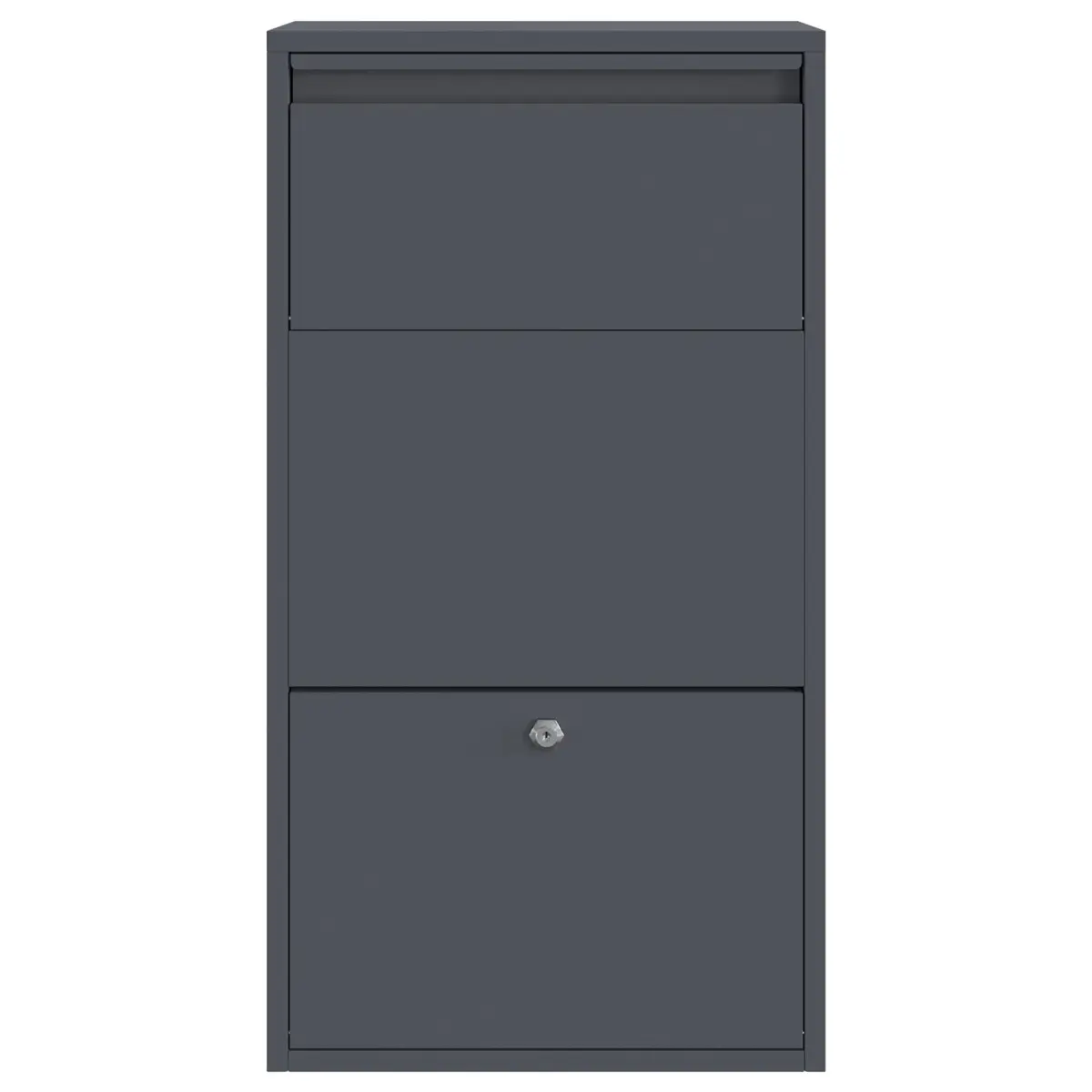 Parcel Drop Box Steel Storage for Garden 44x22x82cm
