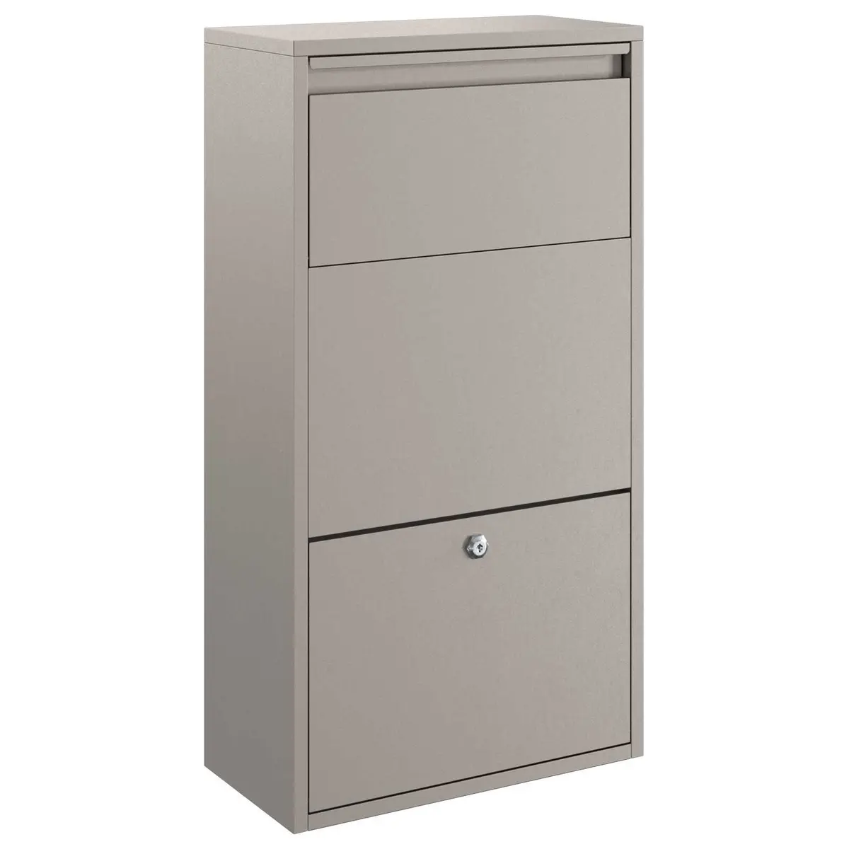 Parcel Drop Box Weathering Steel Rectangular Post Mail Package Storage