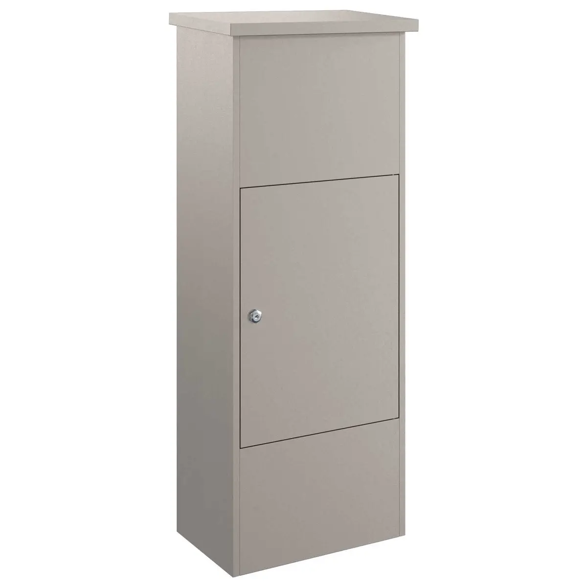 Parcel Drop Box Outdoor Steel Brown 44.5 x 29 x 110.5 cm