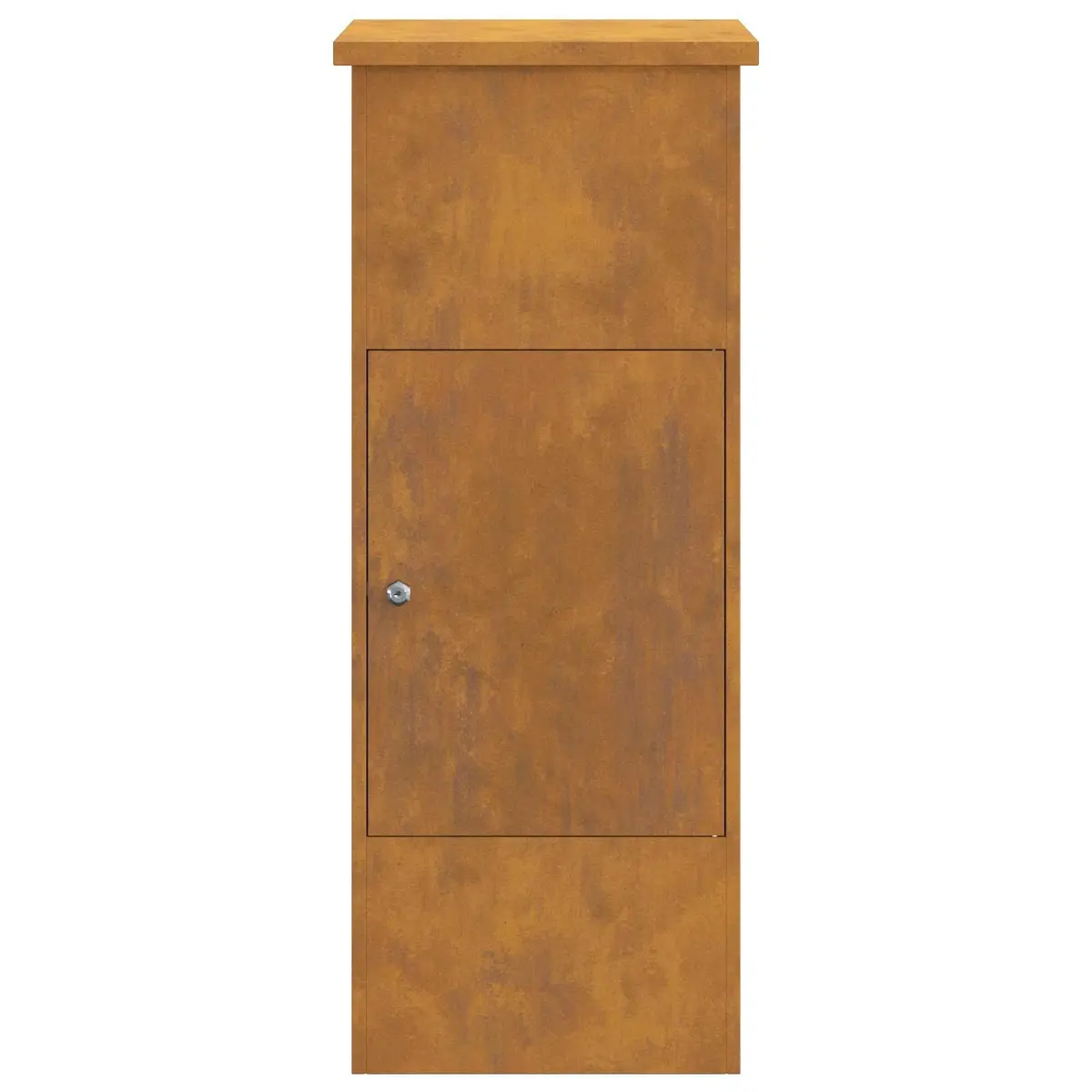 Parcel Drop Box Outdoor Steel Brown 44.5 x 29 x 110.5 cm