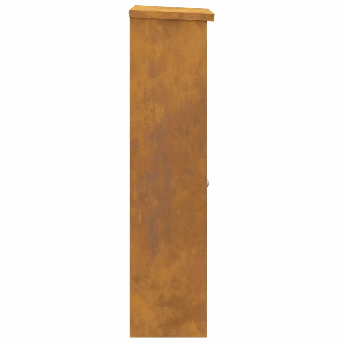 Parcel Drop Box Outdoor Steel Brown 44.5 x 29 x 110.5 cm