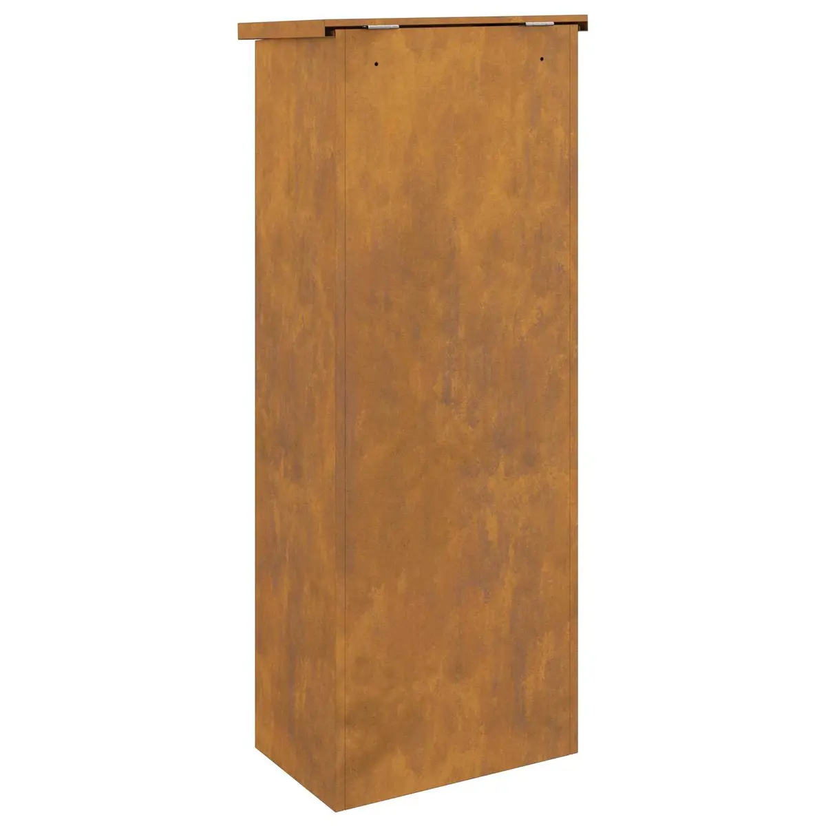 Parcel Drop Box Outdoor Steel Brown 44.5 x 29 x 110.5 cm