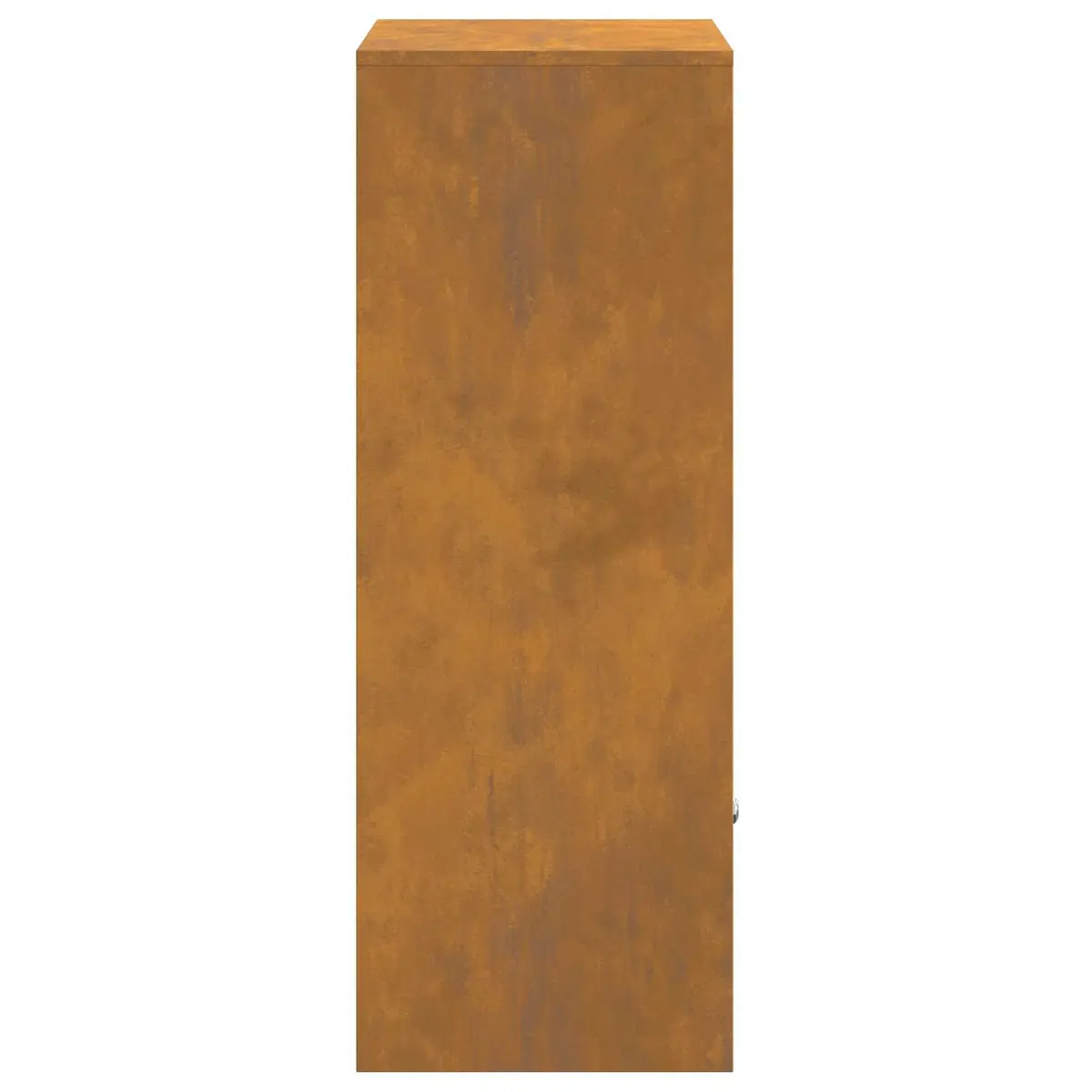 Outdoor Parcel Drop Box Brown Steel Garden Size 47.5 x 38 x 59 cm