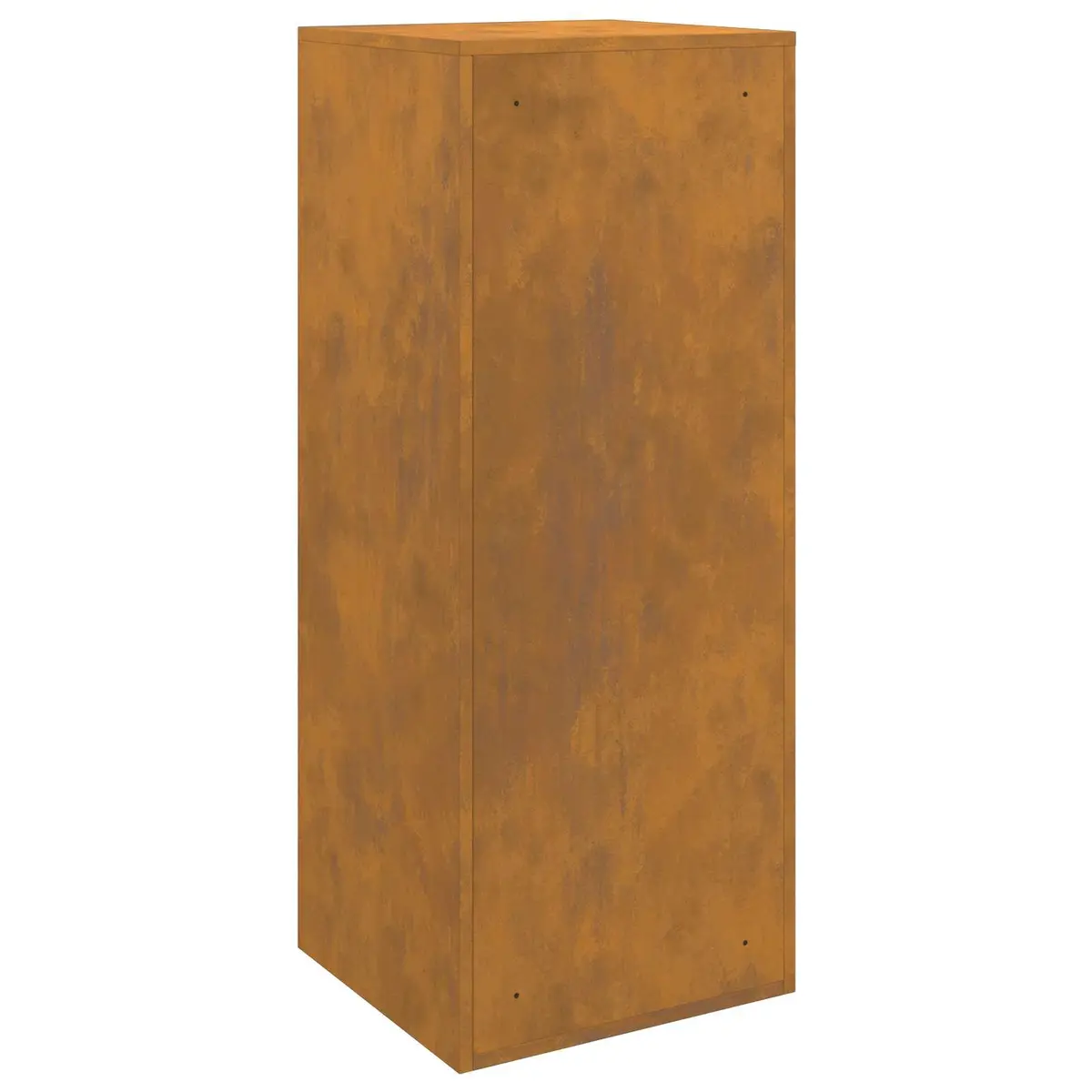 Outdoor Parcel Drop Box Brown Steel Garden Size 47.5 x 38 x 59 cm