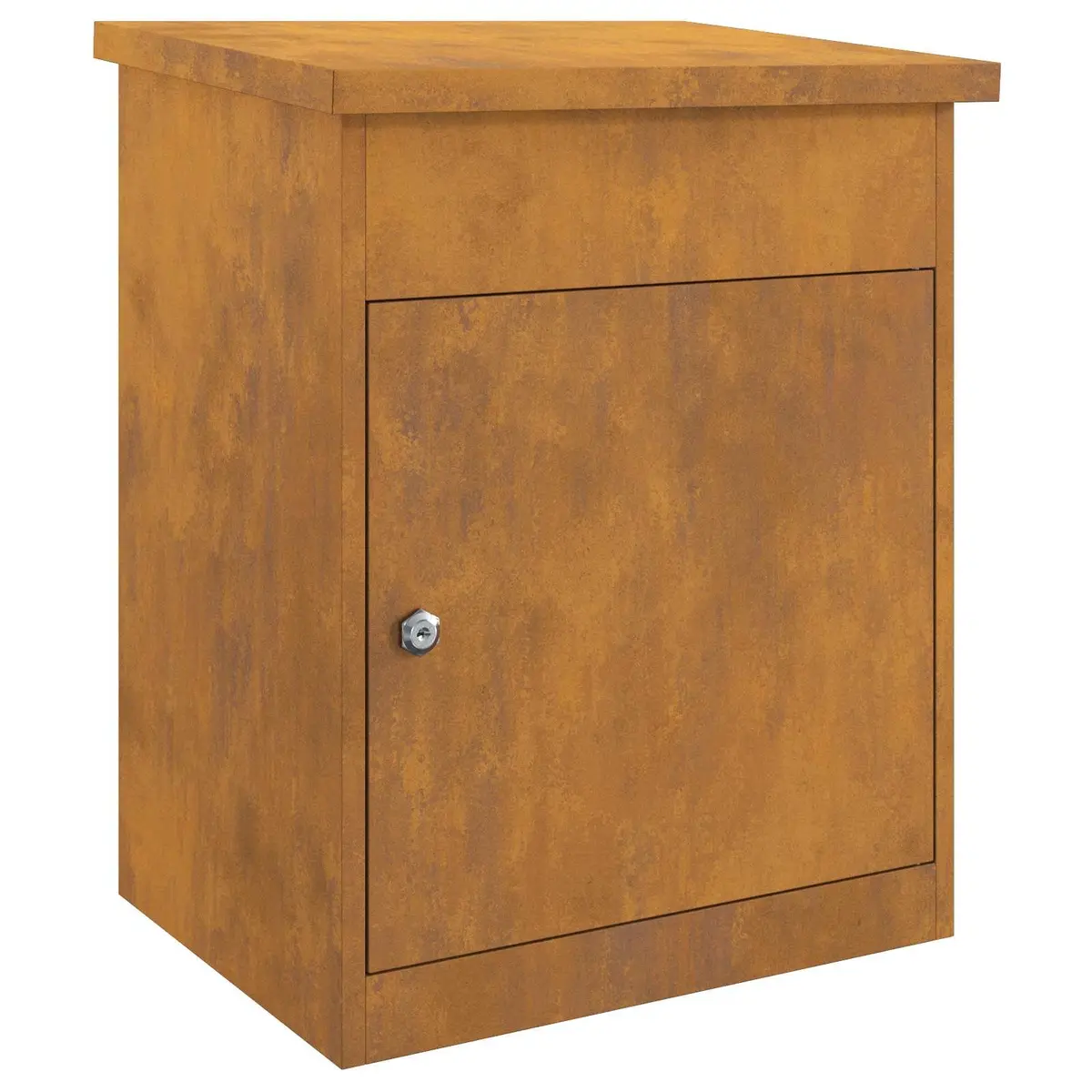 Parcel Drop Box Outdoor Garden Security Weatherproof Steel 47.5x38x59cm