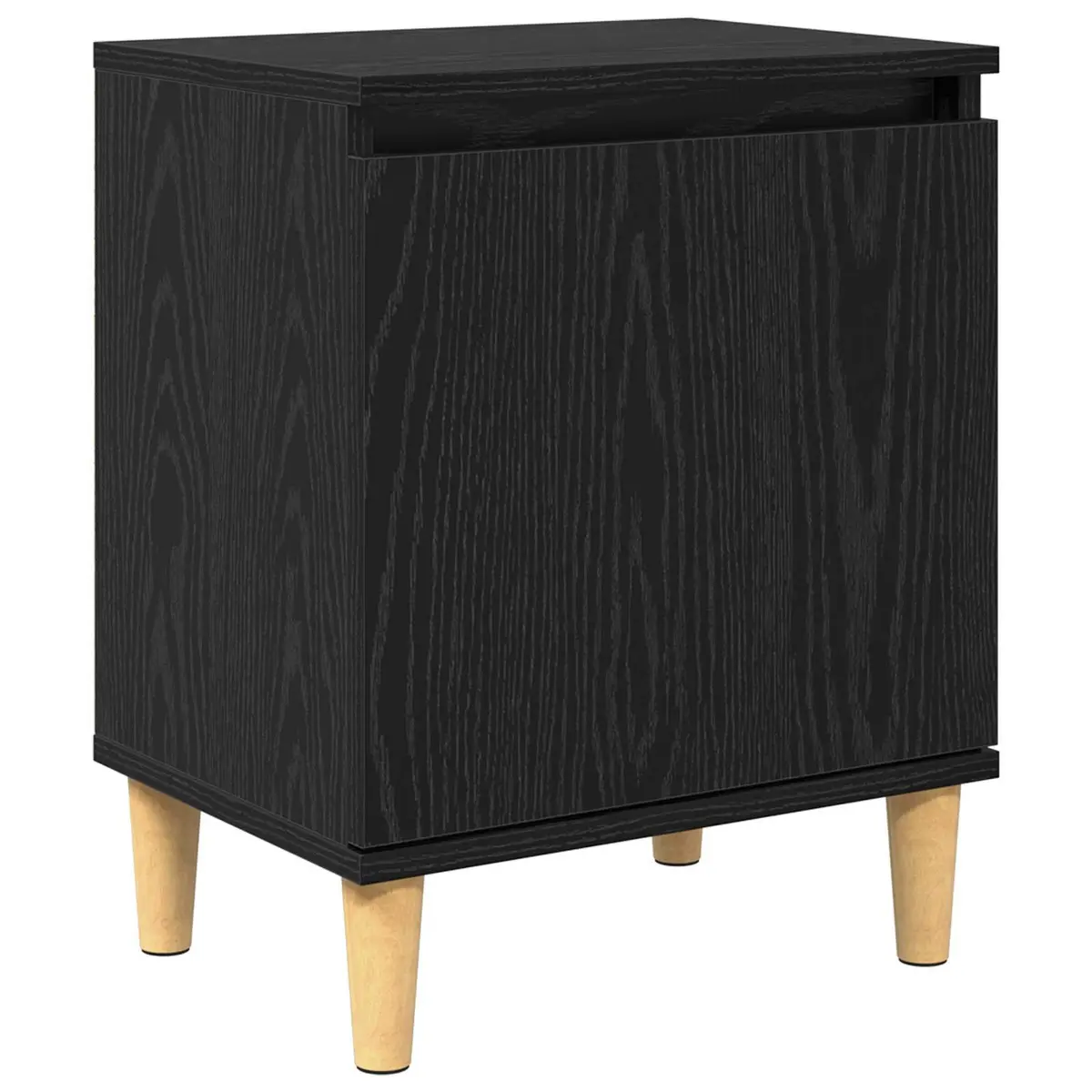Black Oak Bedside Cabinet 40 x 30 x 50 cm