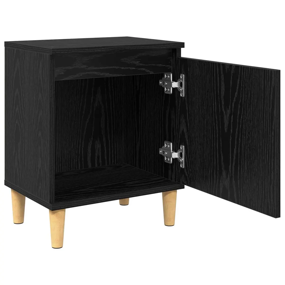 Black Oak Bedside Cabinet 40 x 30 x 50 cm