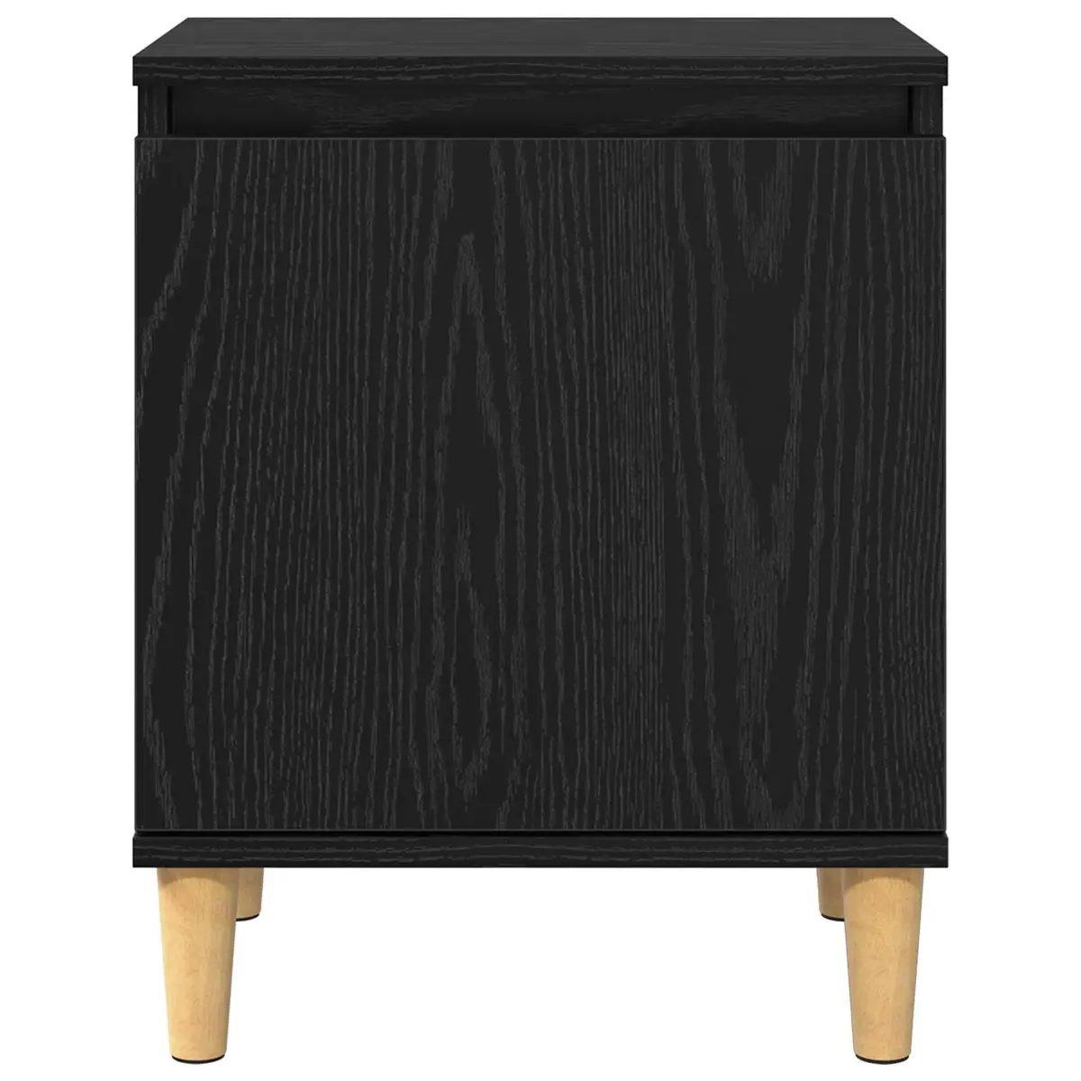 Black Oak Bedside Cabinet 40 x 30 x 50 cm