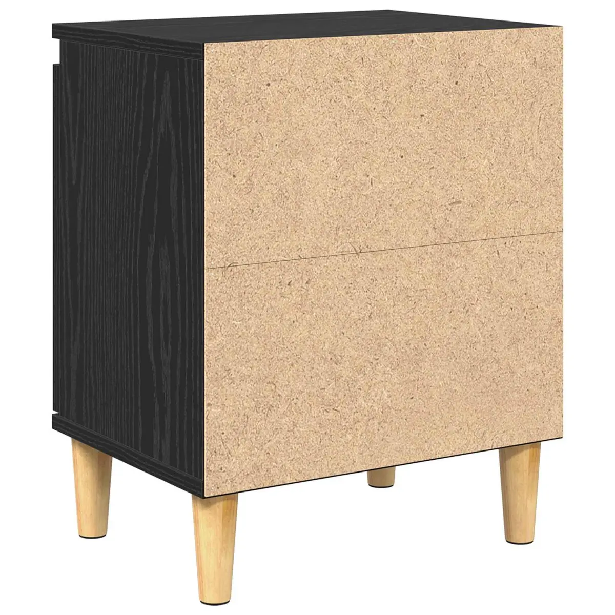 Black Oak Bedside Cabinet 40 x 30 x 50 cm