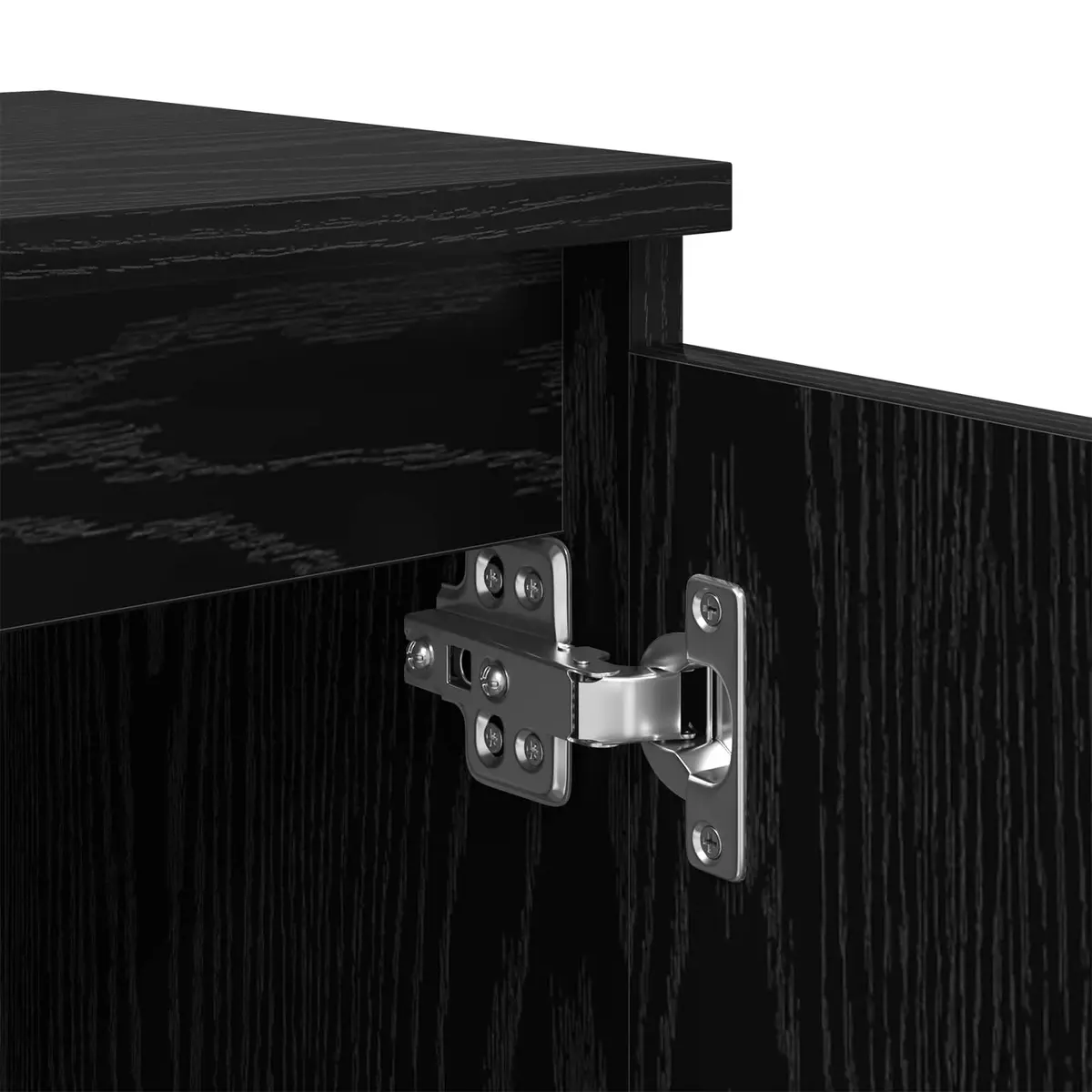 Black Oak Bedside Cabinet 40 x 30 x 50 cm