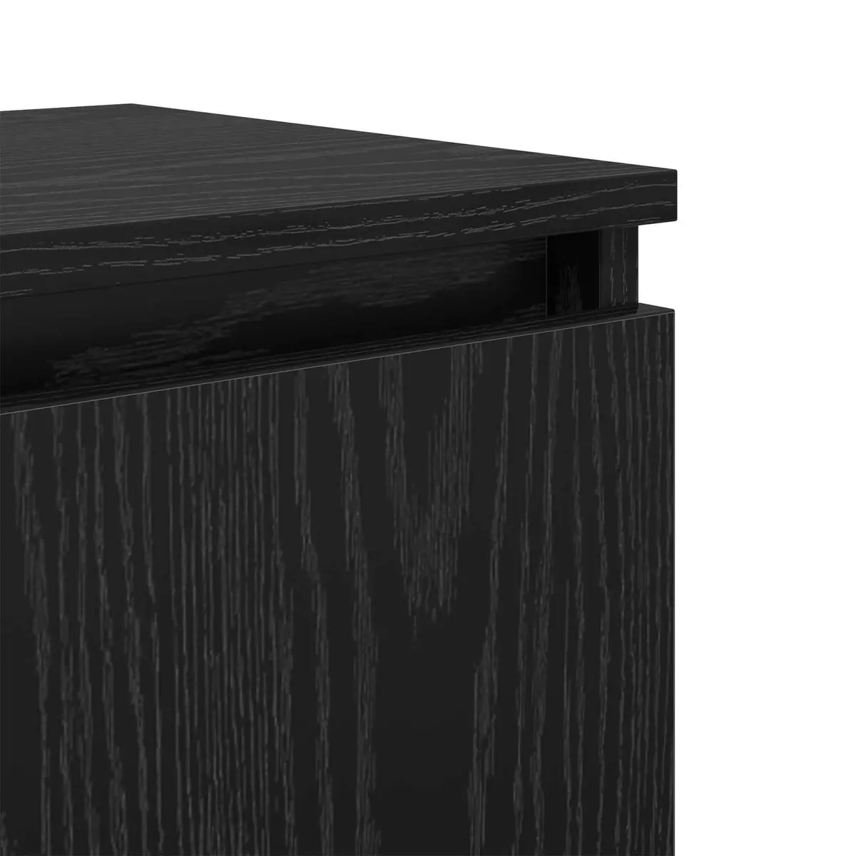 Black Oak Bedside Cabinet 40 x 30 x 50 cm