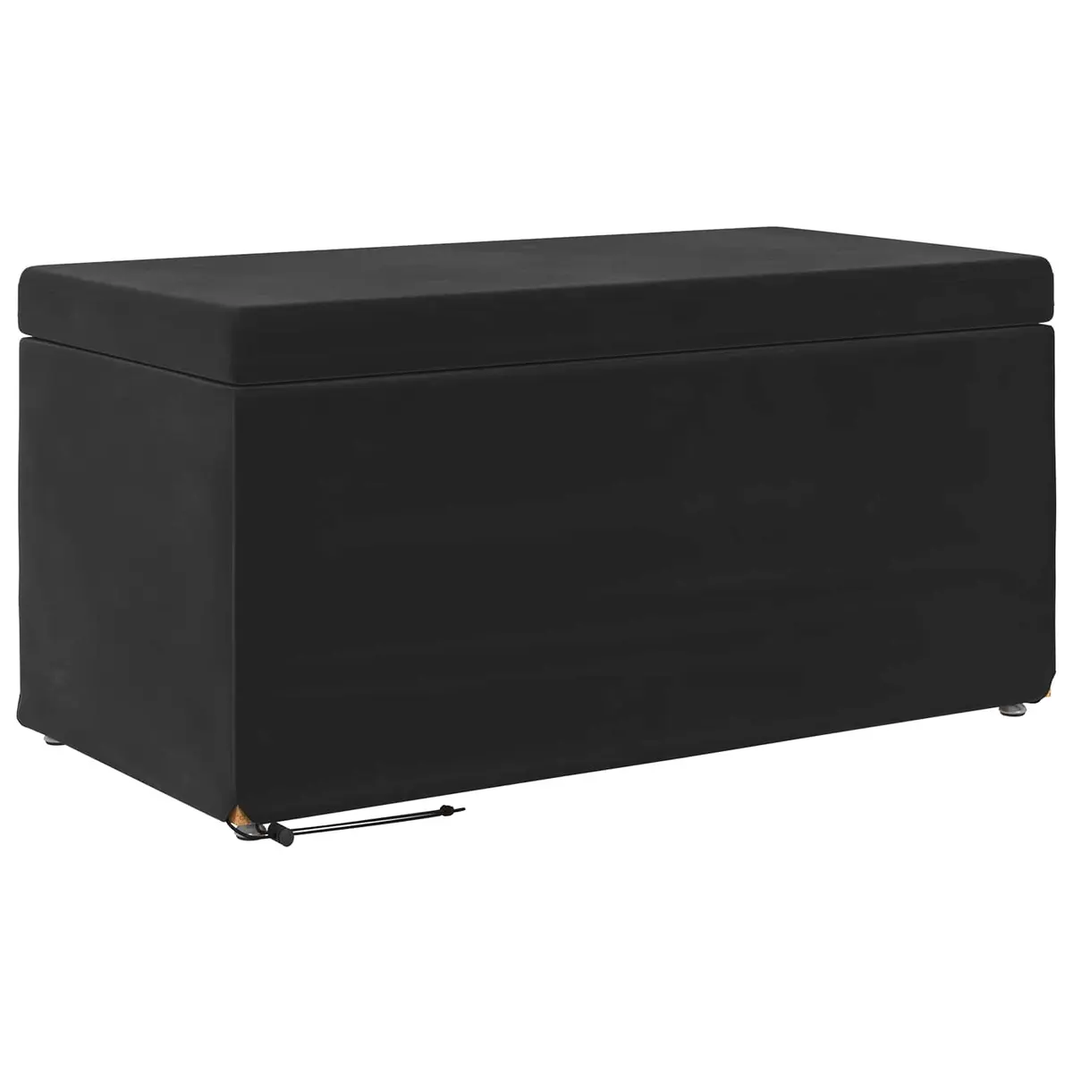 Black Velvet Bar Stool Backless Modern Lounge Seat Kitchen Counter Dining Chair