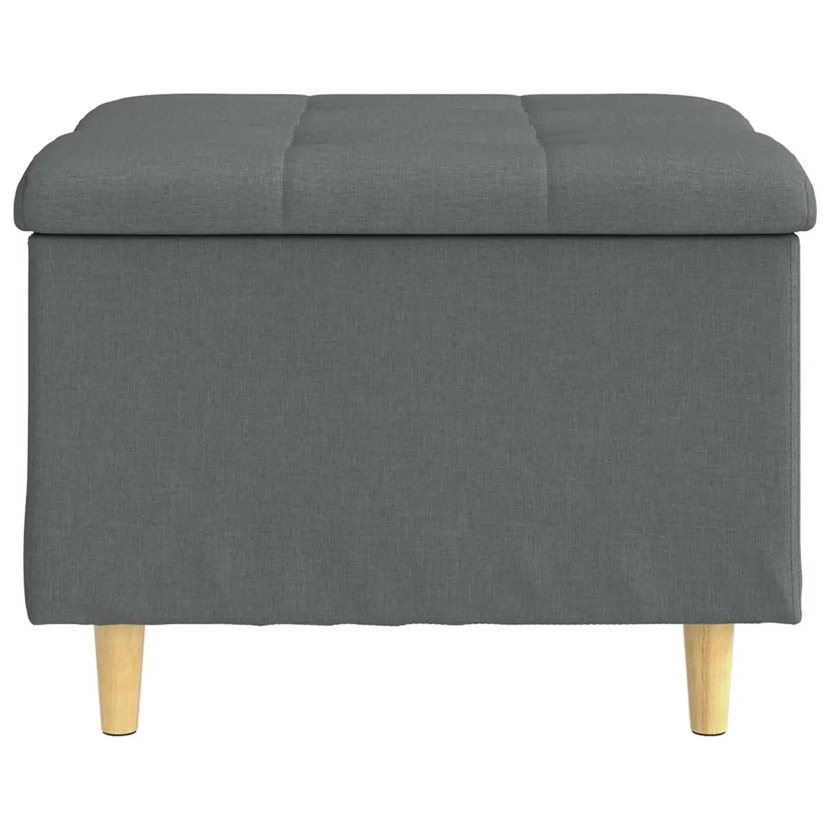 Storage Ottoman Indoor Grey 60x60x45cm