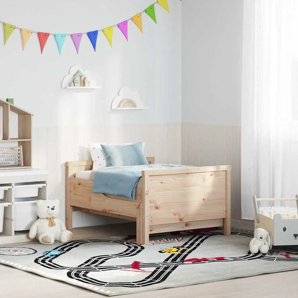 Bed Frame for Kids Bedroom with Headboard and Footboard Engineered Wood 80 x 200 cm