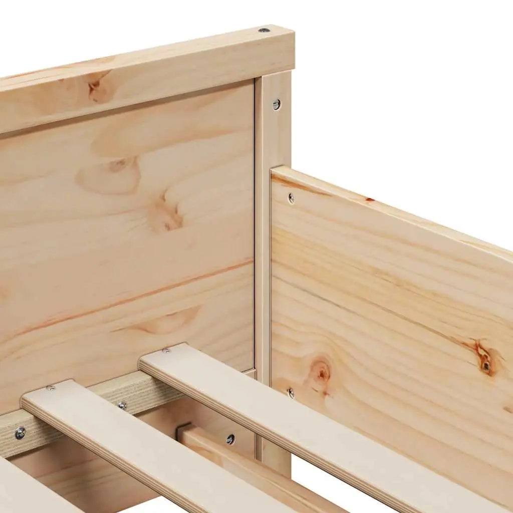 Bed Frame for Kids Bedroom with Headboard and Footboard Engineered Wood 80 x 200 cm