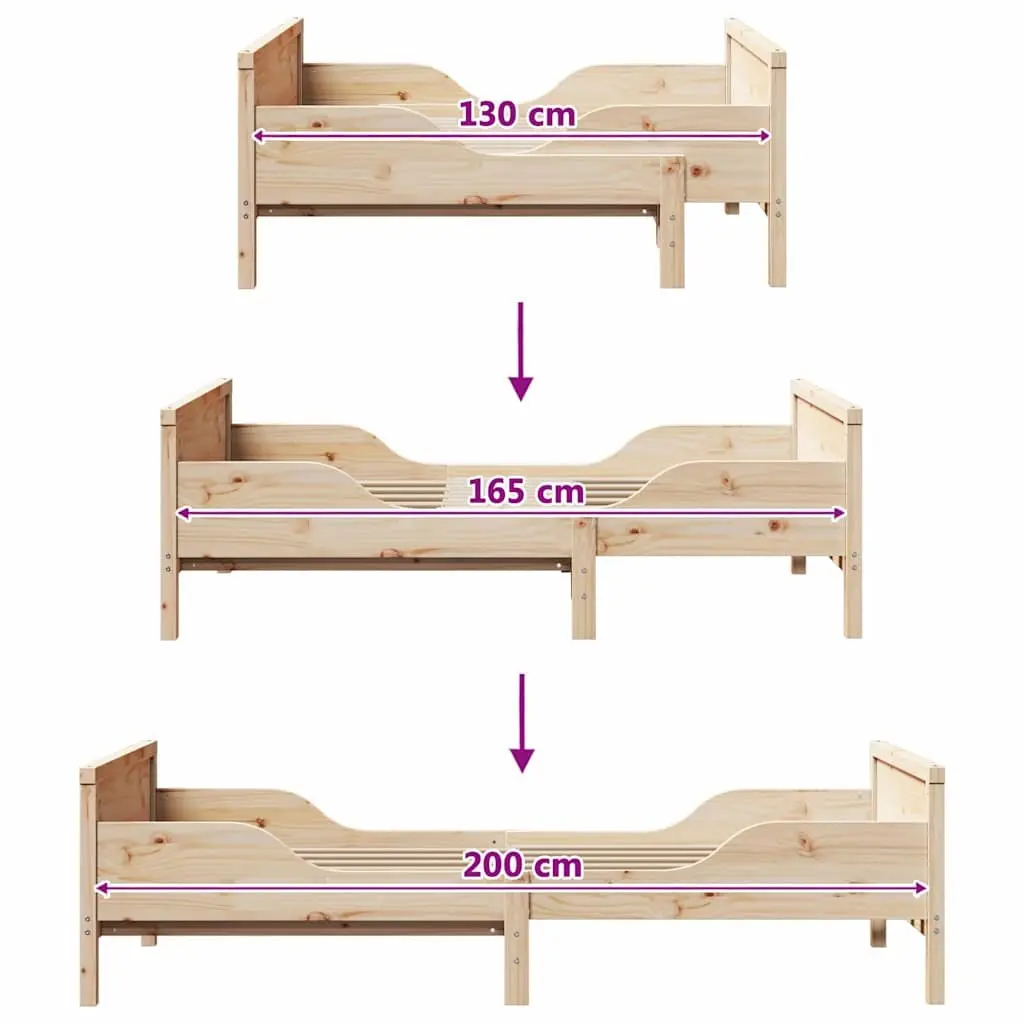 Bed Frame for Kids Bedroom with Headboard and Footboard Engineered Wood 80 x 200 cm