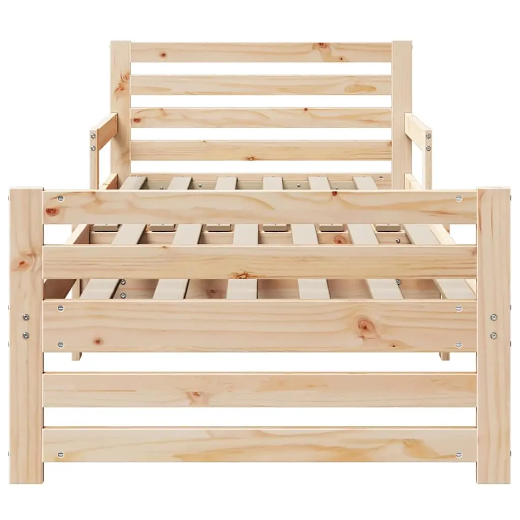 Bed Frame with Headboard 80 x 200 cm Kids Bedroom Furniture Modern Design