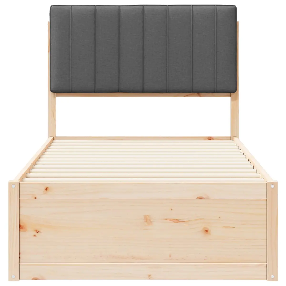 Bed Frame with Upholstered Headboard for Bedroom 90 x 190 cm