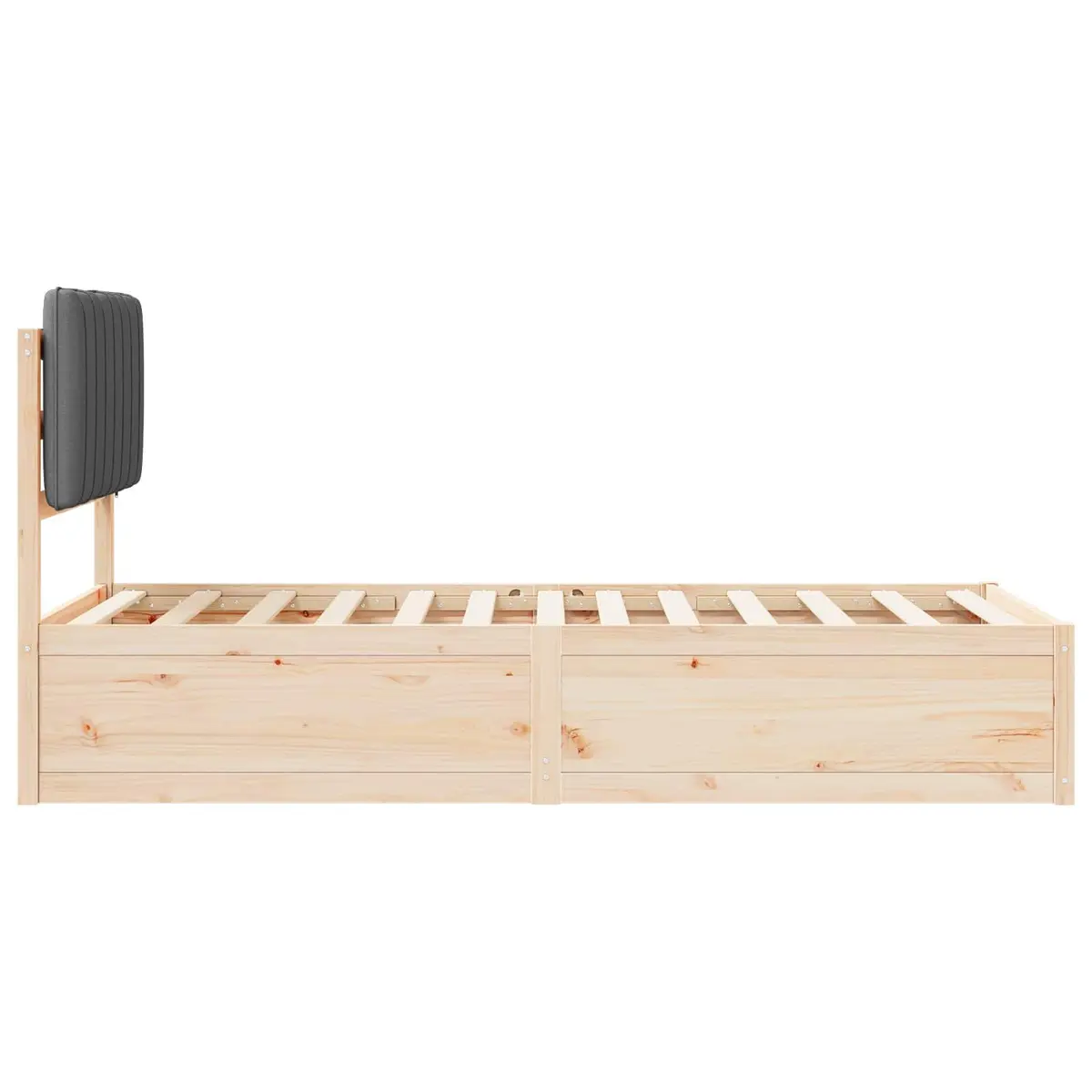 Bed Frame with Upholstered Headboard for Bedroom 90 x 190 cm