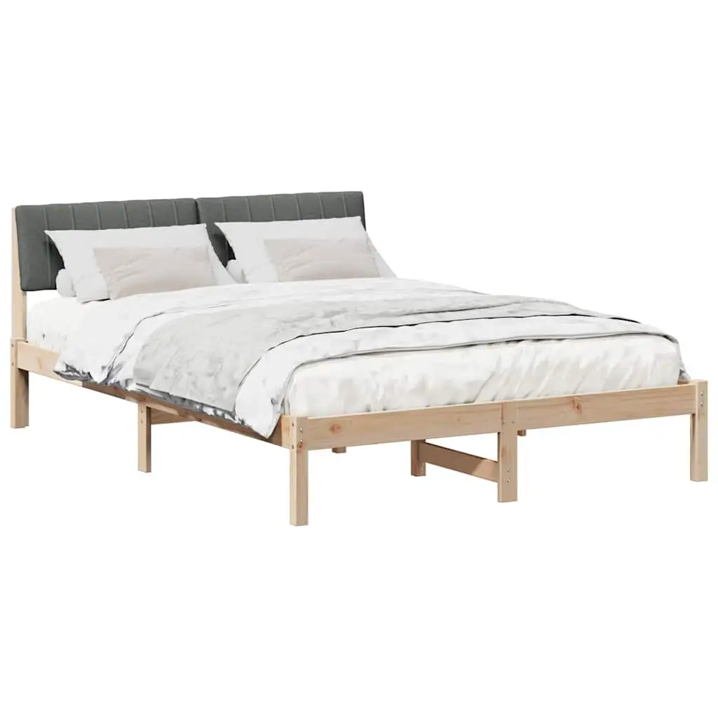 Bed Frame 135 x 190 cm in Solid Pine Wood