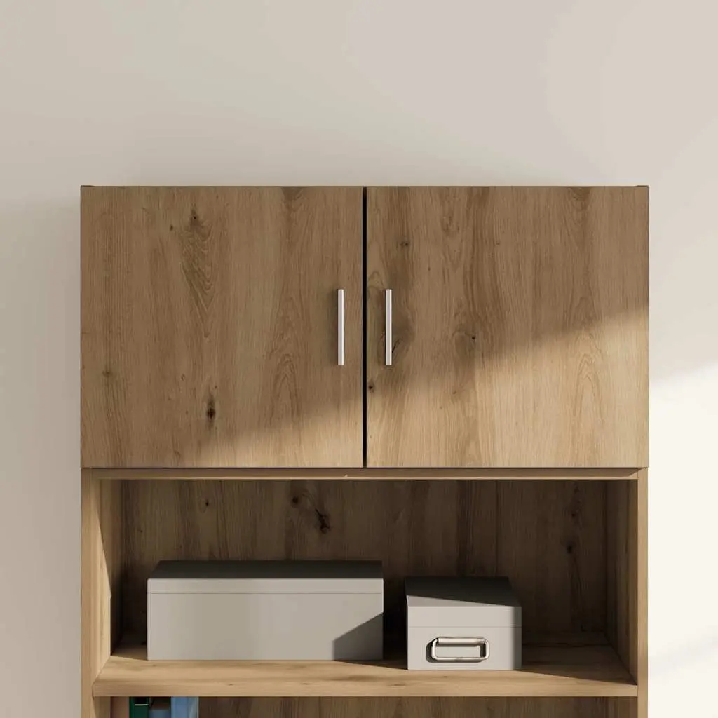Wall Cabinet Brown Storage Furniture Engineered Wood 80 x 42.5 x 40 cm Mounted