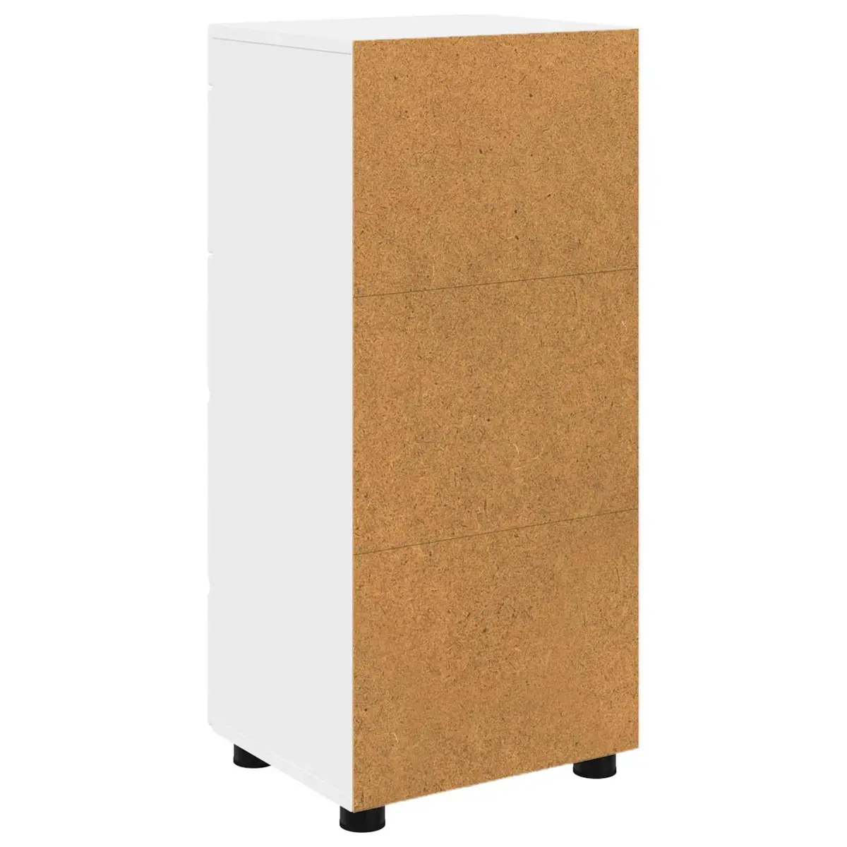Bathroom Vanity Unit with Drawer Storage Cabinet White Modern Matte