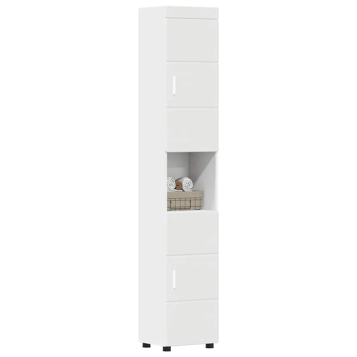 Bathroom Vanity Cabinet Set White Storage Unit 37 x 31.5 x 203 cm