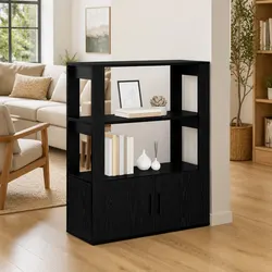 Black Oak Sideboard Specs: 30x80x90 cm, Engineered Wood