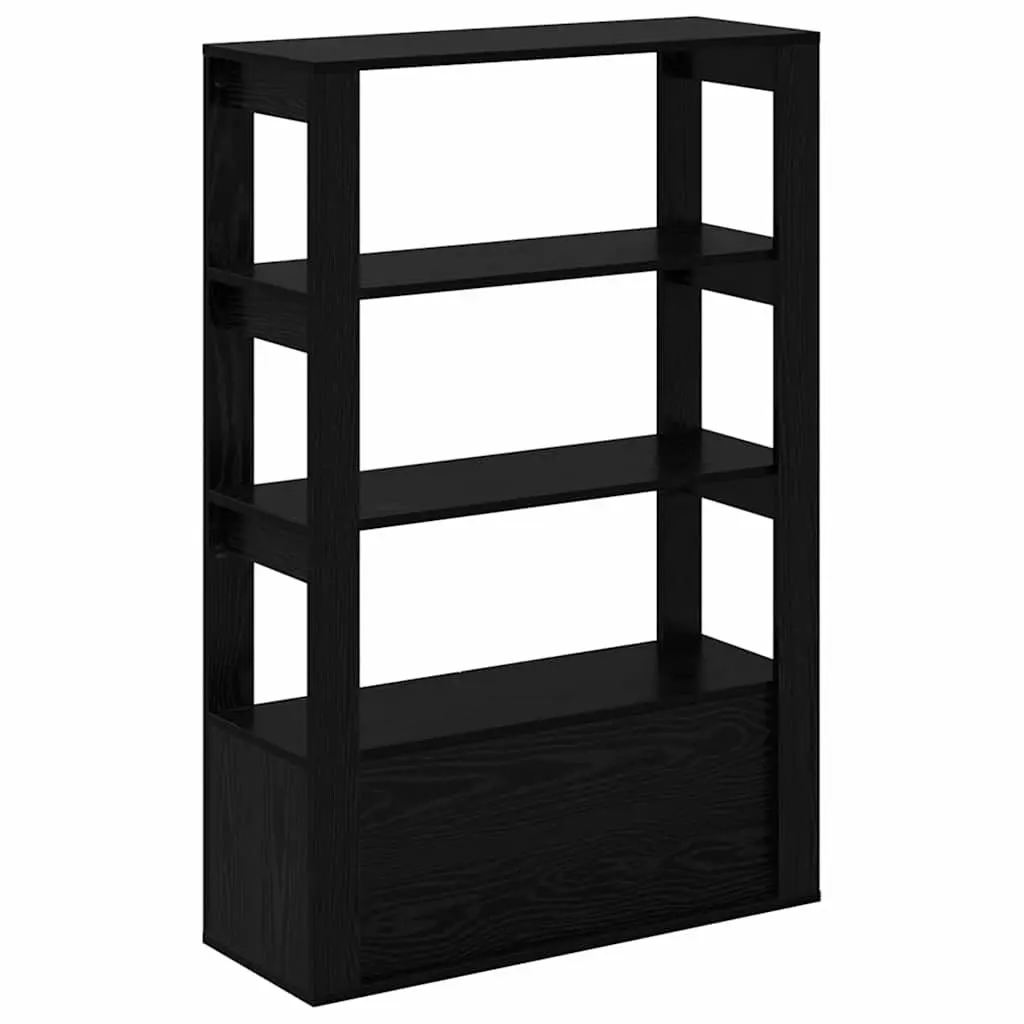 Black Sideboard Storage Cabinet for Living Room Dining Room Entryway 30 x 80 x 119.5 cm
