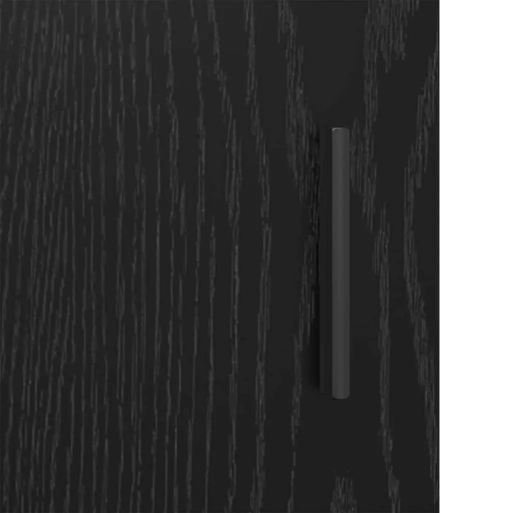 Black Sideboard Storage Cabinet for Living Room Dining Room Entryway 30 x 80 x 119.5 cm