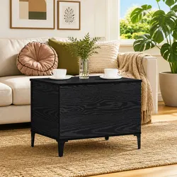Coffee Table Dimensions: 60 x 44.5 x 45 cm, Black Oak