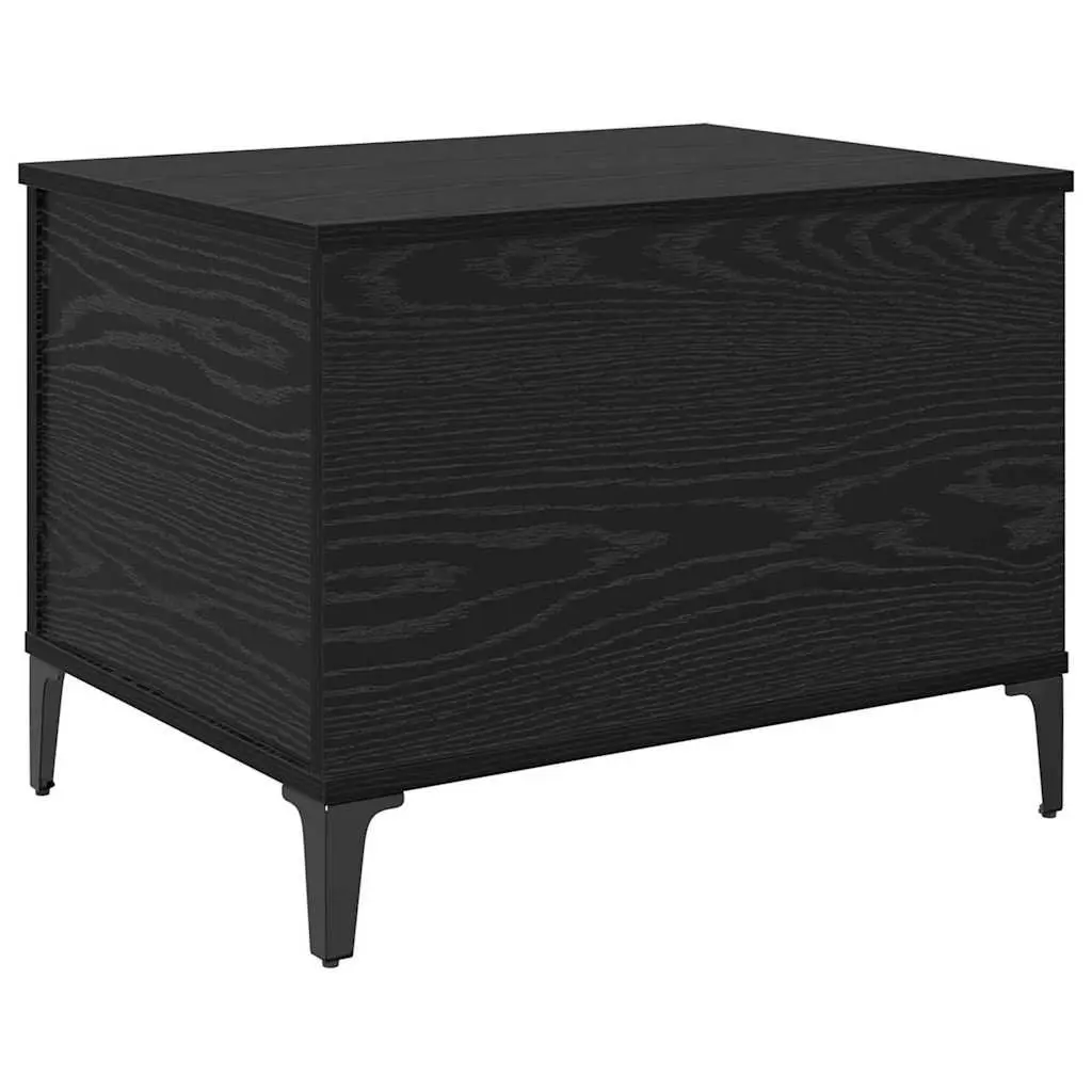 Coffee Table Living Room Black Oak Modern 60 x 44.5 x 45 cm Engineered Wood
