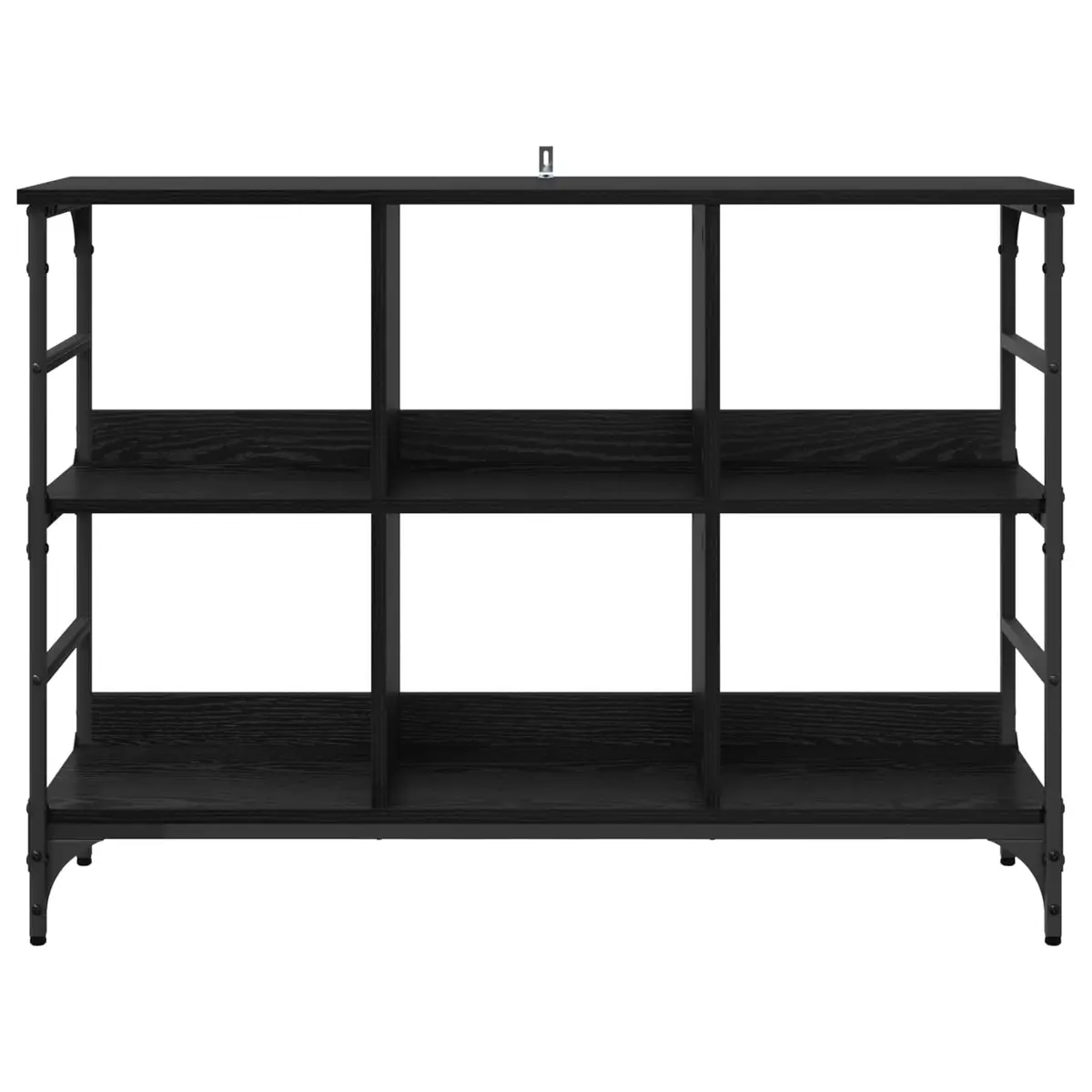 Sideboard Black Oak Modern Storage Cabinet Indoor Use 102 x 32 x 73.5 cm