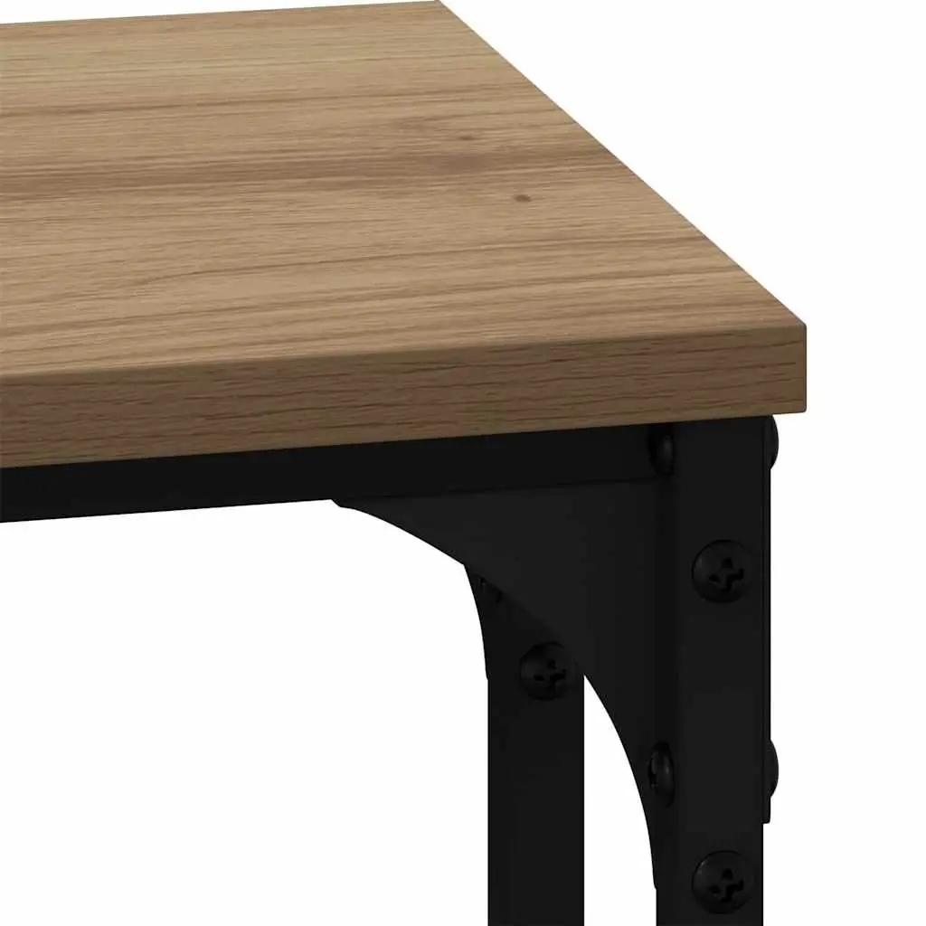 Nesting Coffee Table Set 3 pcs Industrial Style Living Room Accent Tables