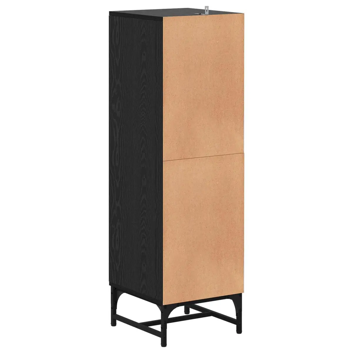 Black Sideboard with Engineered Wood Construction
