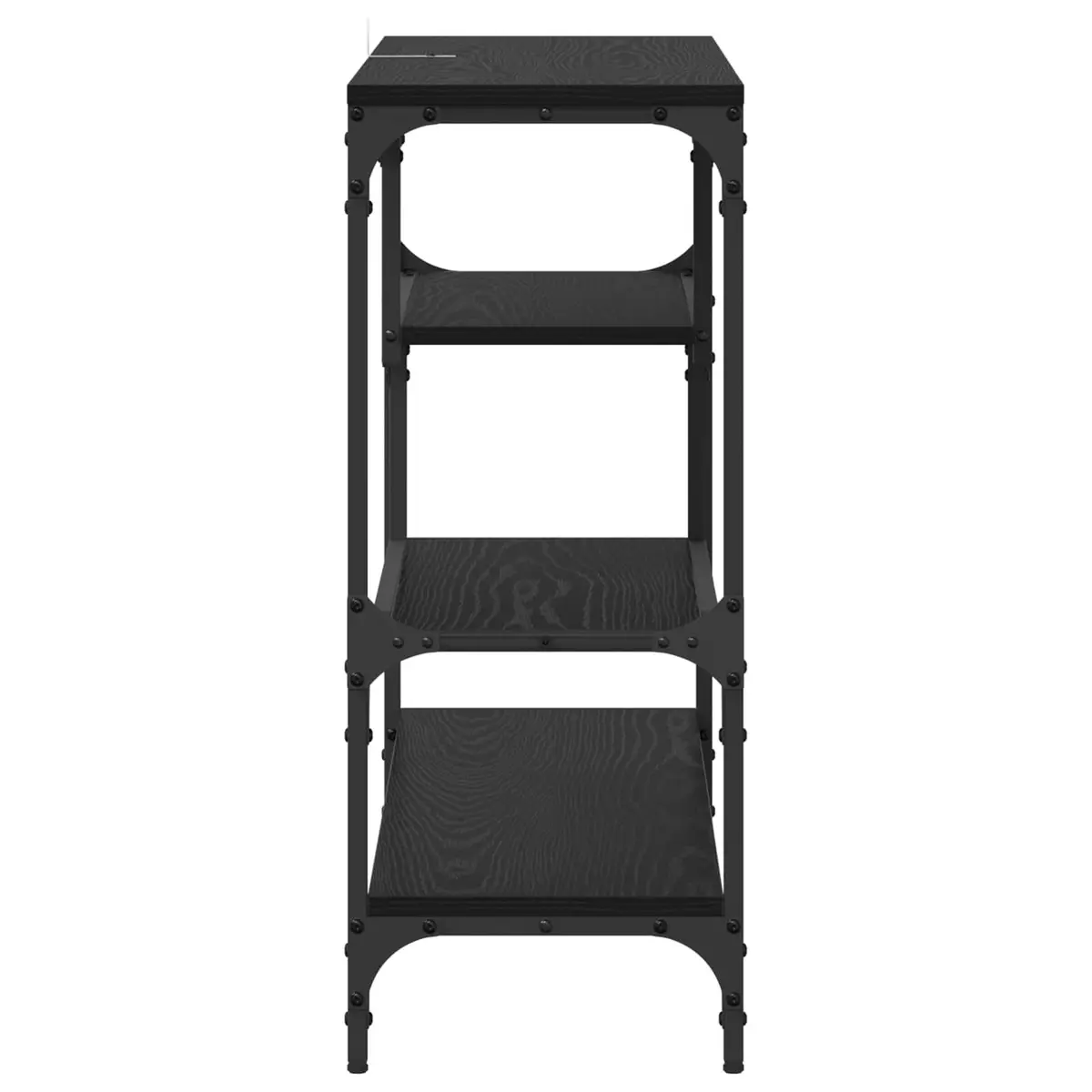 Black Console Table Narrow Hallway Accent End Table Industrial Style Home Decor