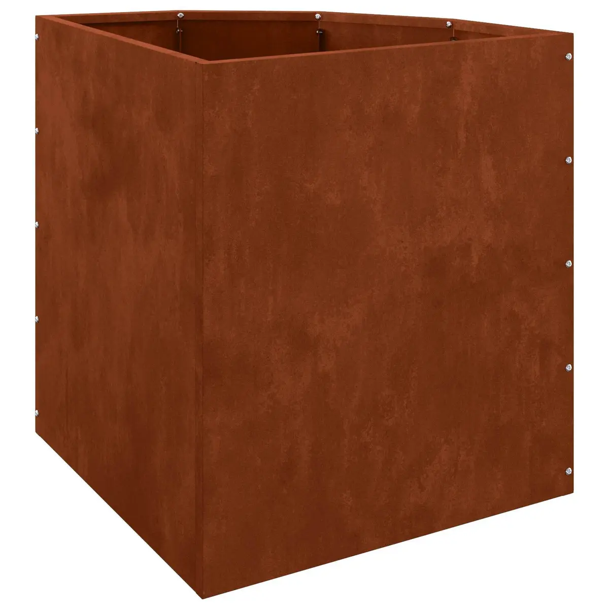 Corner Garden Planter 45x45x50cm Steel Outdoor Patio Pots Weathering Design