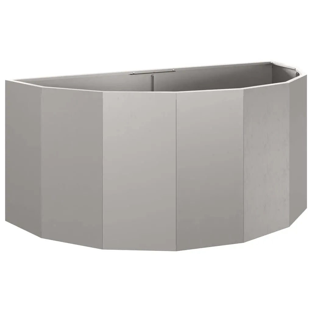 Half Round Garden Planter Outdoor Steel 120x60x50cm