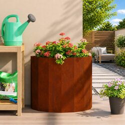Specifications for Half Round Garden Planter 60x30x50cm Steel