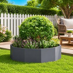 Specifications for Round Anthracite Garden Planter 120x120x35cm