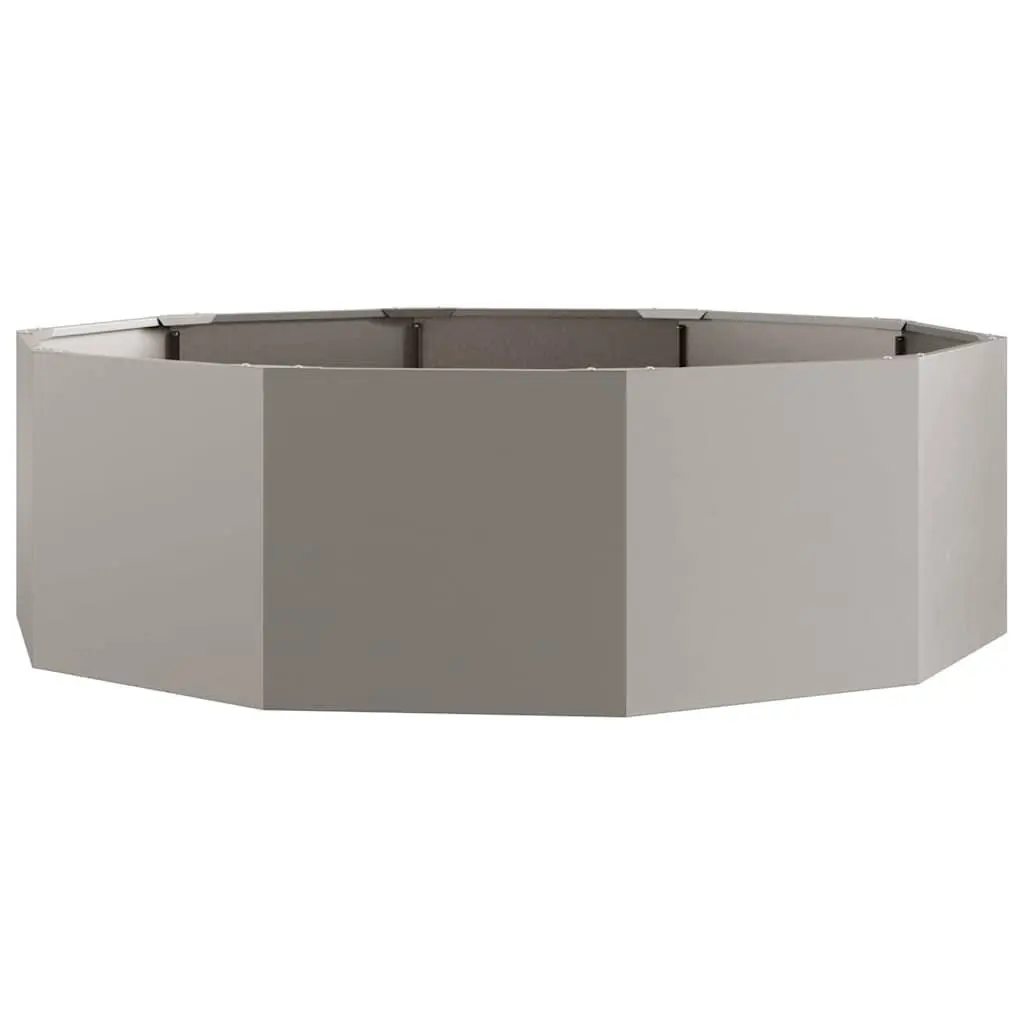 Round Garden Planter Outdoor 120 x 120 x 35 cm Steel